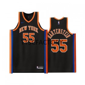 Herren NBA New York Knicks Trikot Isaiah Hartenstein 55 Nike 2022-23 City Edition Schwarz Swingman